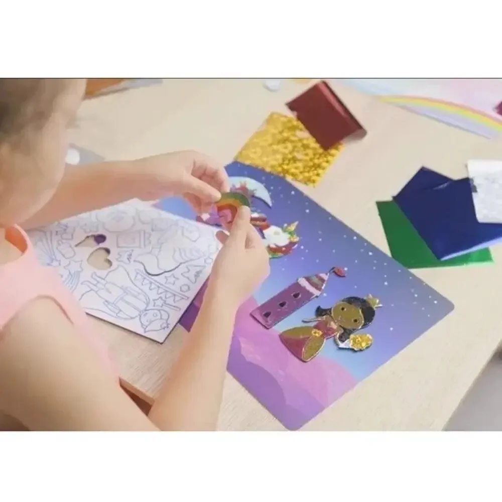 Skillmatics Foil Fun Unicorns and Princesses & Poke In Art Animal Kids Age 4+